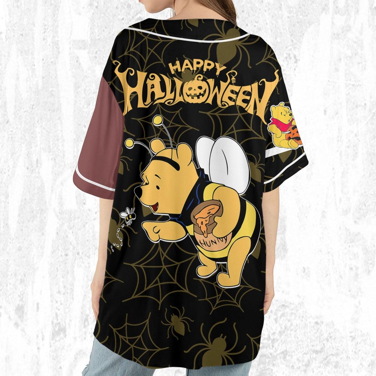 Custom Disney Halloween Pooh And Friends Jersey Disney Baseball Jersey 6