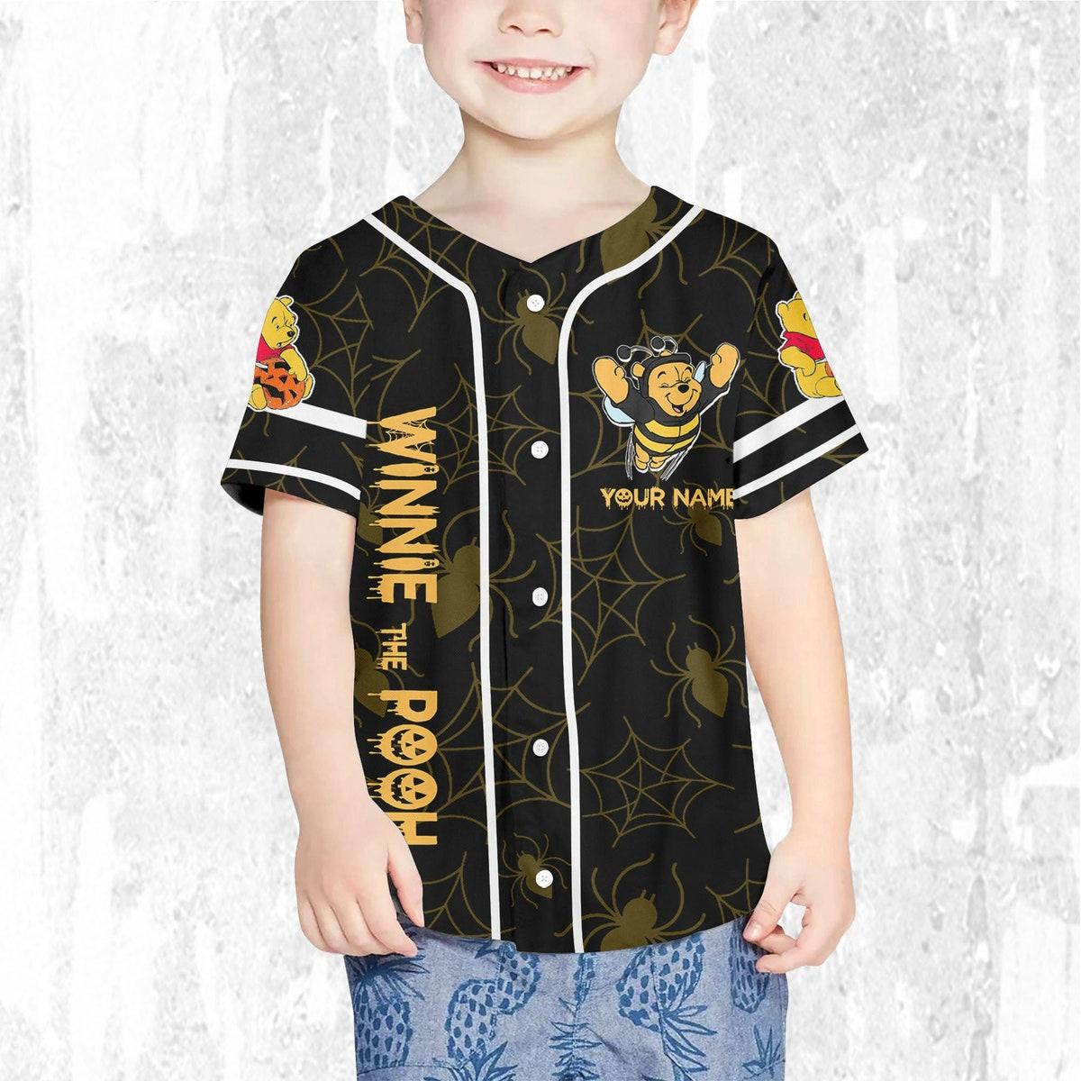 Custom Disney Halloween Pooh And Friends Jersey Disney Baseball Jersey 7