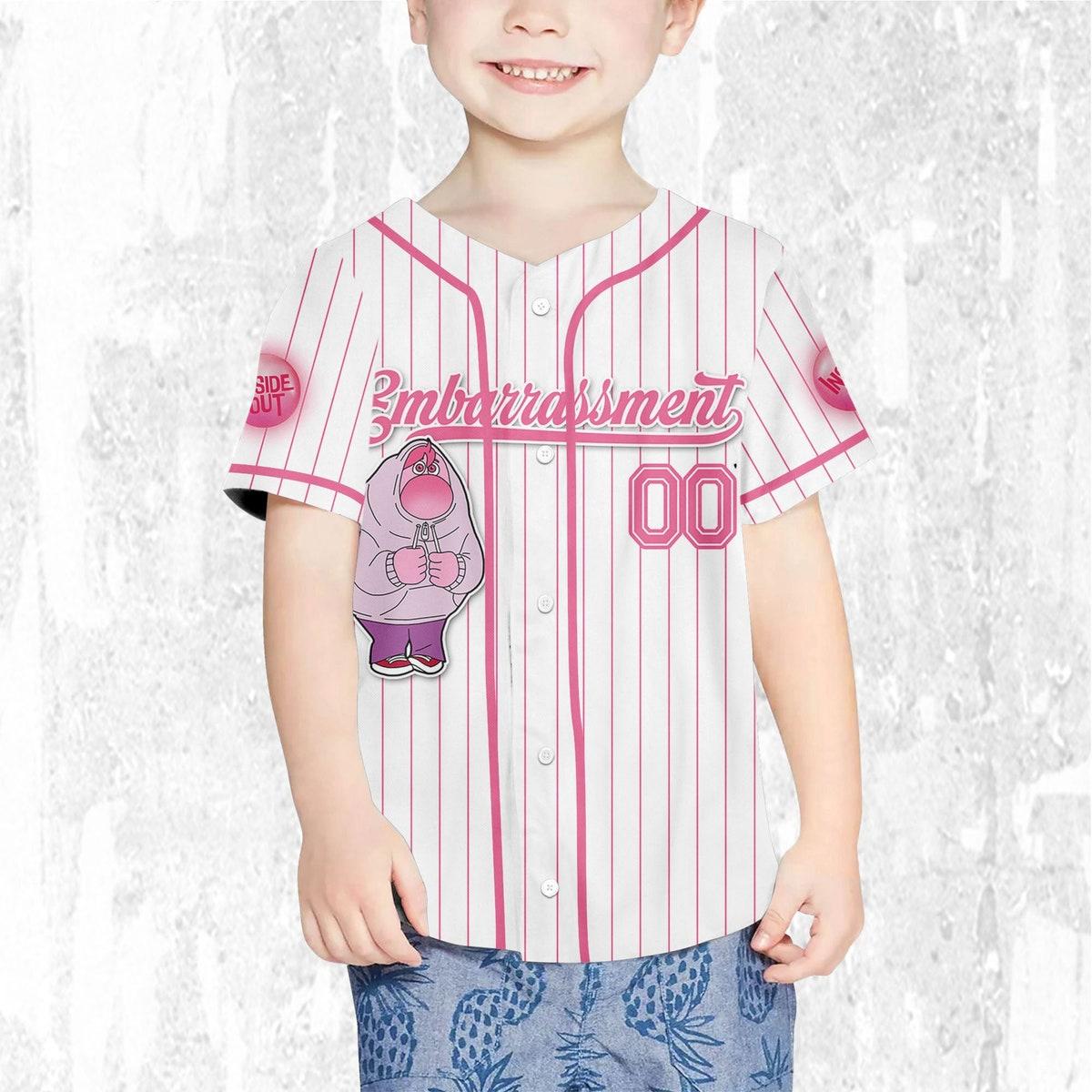 Custom Disney Inside Out Embarrassment Simple Baseball Jersey 7