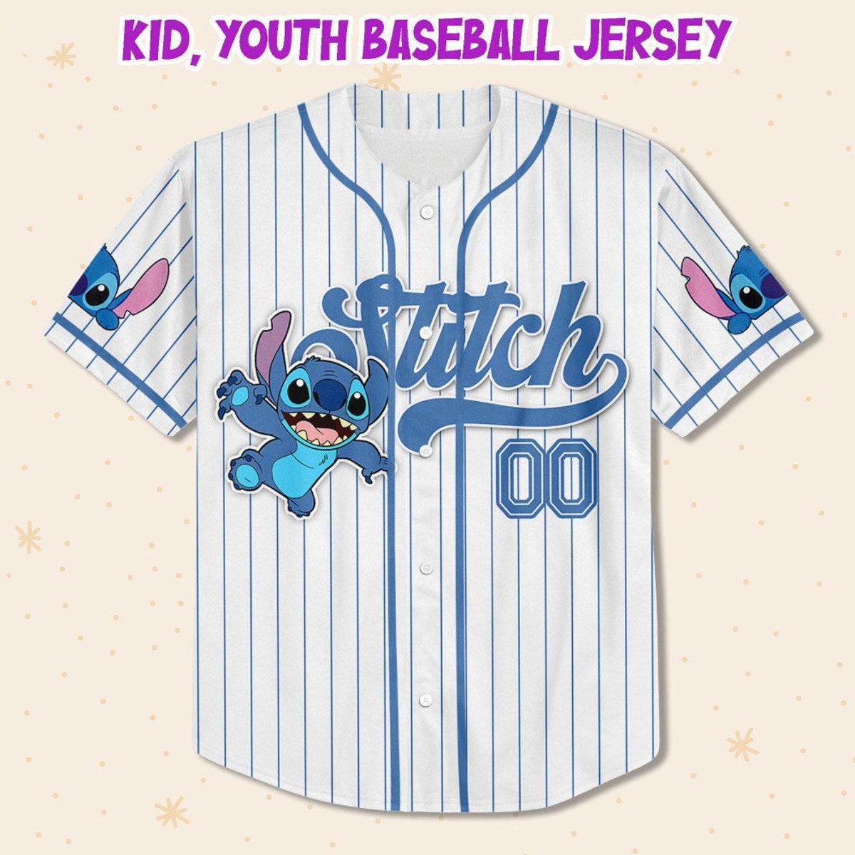 Custom Disney Lilo And Stitch Baseball Jersey 2