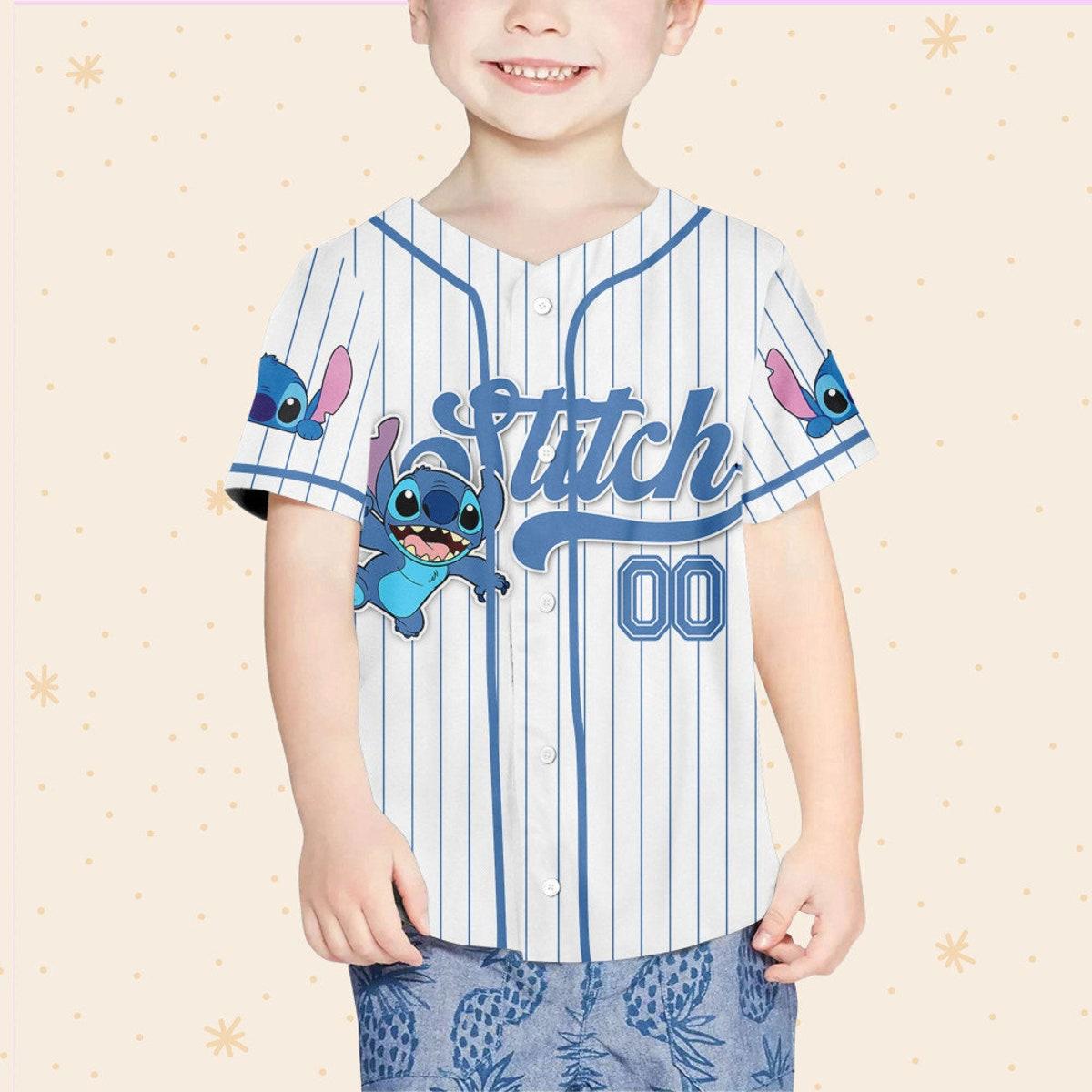 Custom Disney Lilo And Stitch Baseball Jersey 4