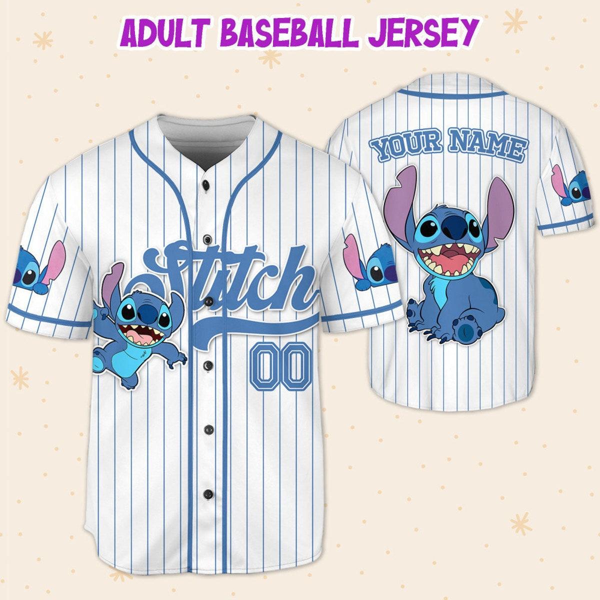 Custom Disney Lilo And Stitch Baseball Jersey 5