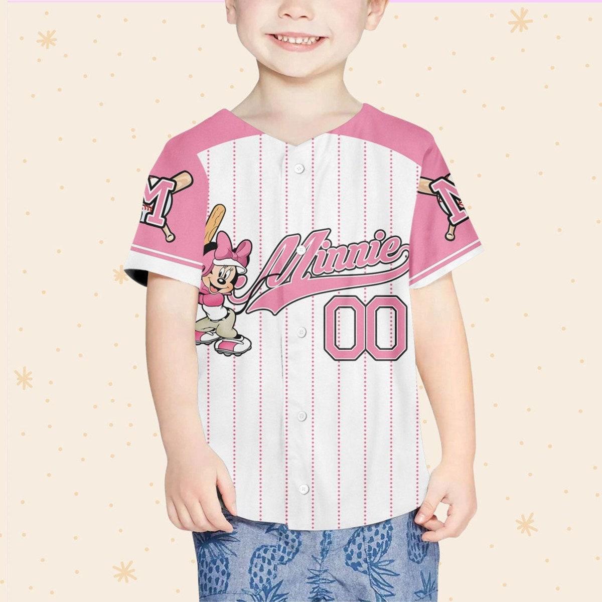 Custom Disney Mickey And Friends Simple Baseball Jersey 6