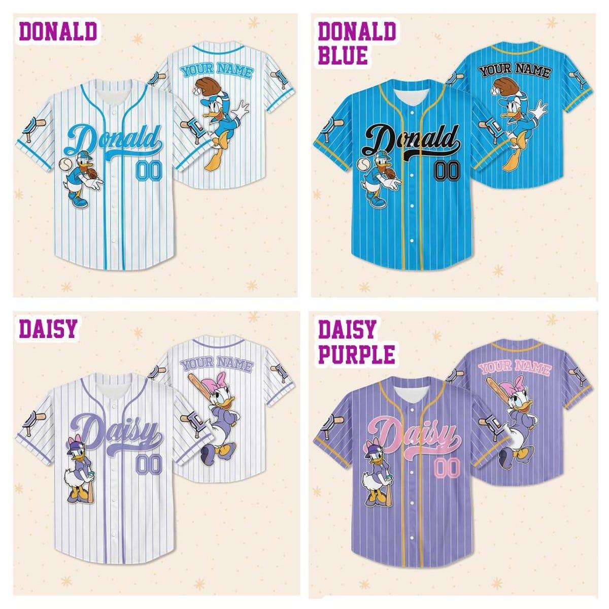 Custom Disney Mickey And Friends Special Simple Baseball Jersey 4