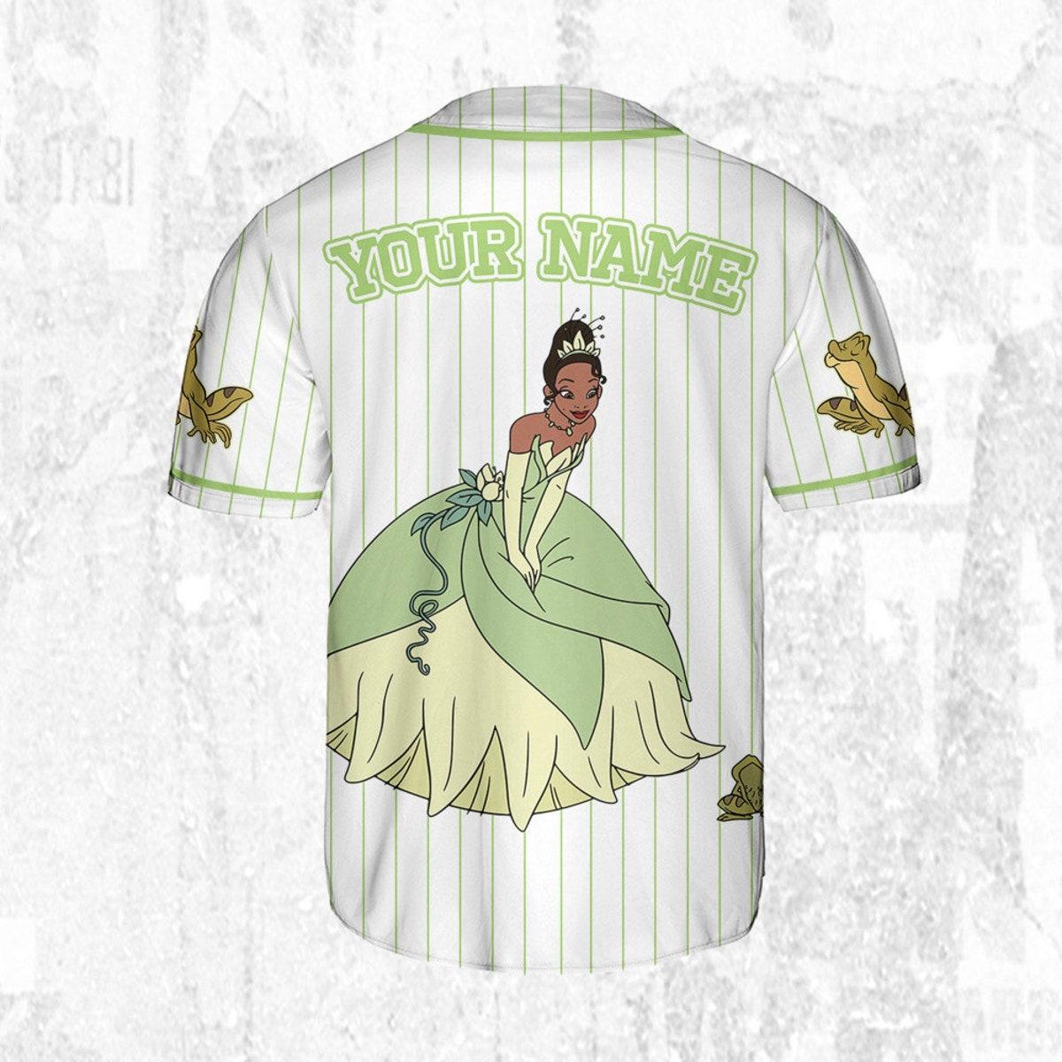 Custom Disney Princess Tiana Princess And The Frog Simple Baseball Jersey 4