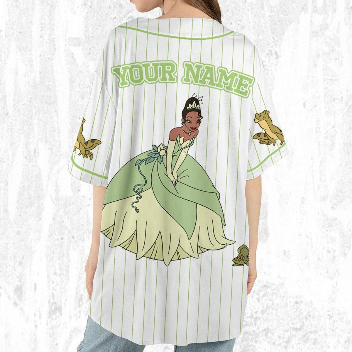 Custom Disney Princess Tiana Princess And The Frog Simple Baseball Jersey 6