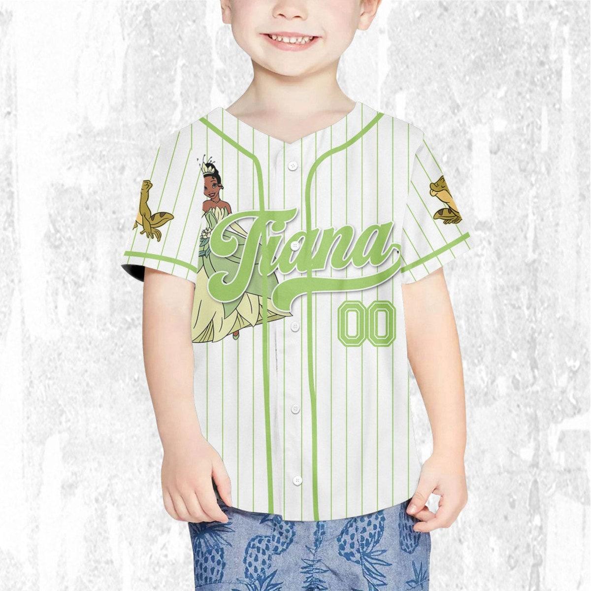 Custom Disney Princess Tiana Princess And The Frog Simple Baseball Jersey 7