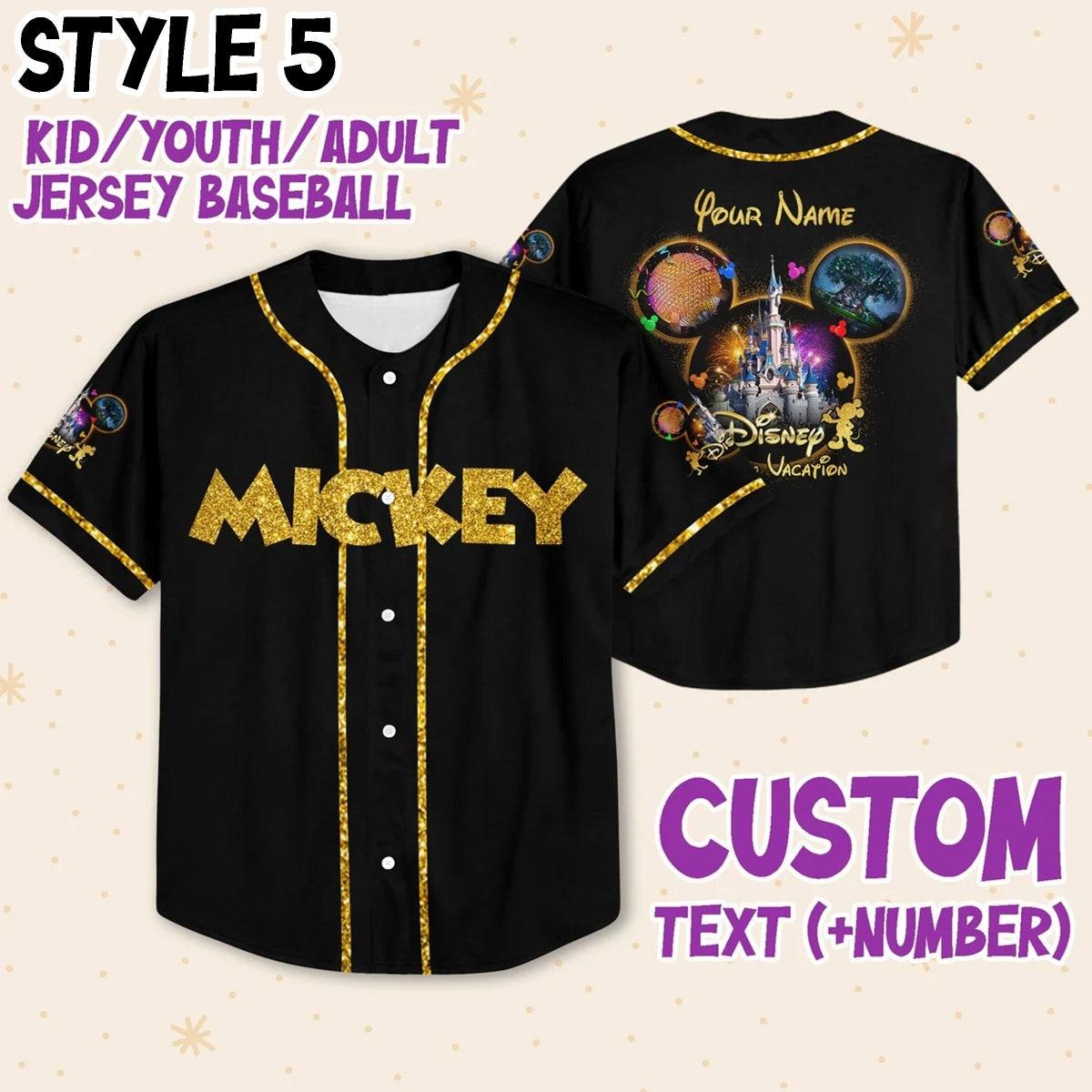 Custom Disney Team Disneyland Personalized Collection Baseball Jersey 6