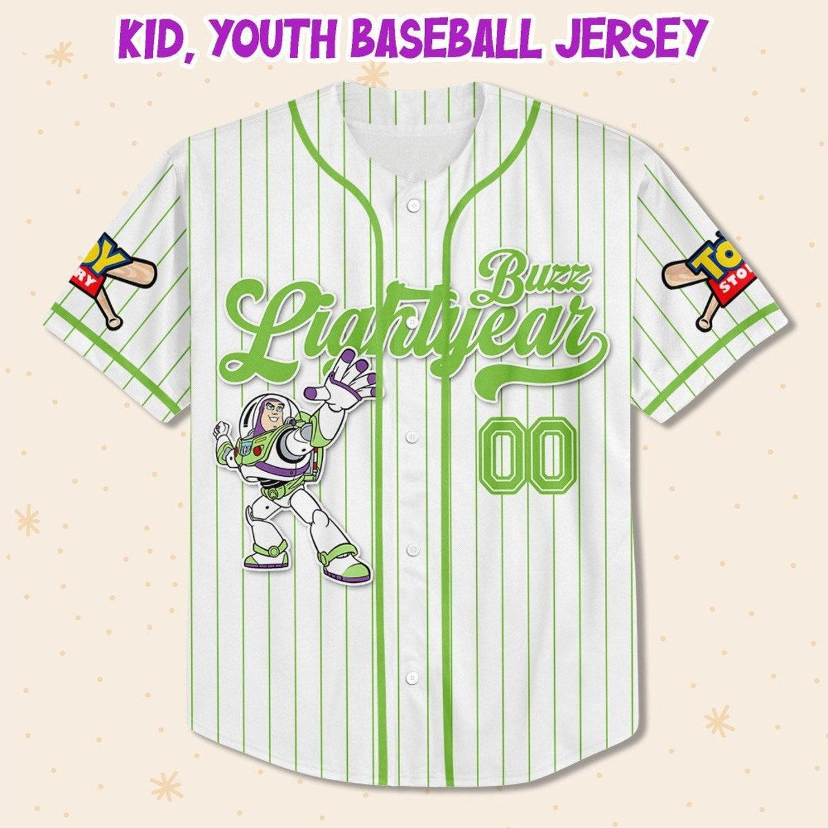 Custom Disney Toy Story Buzz Lightyear Baseball Jersey 2