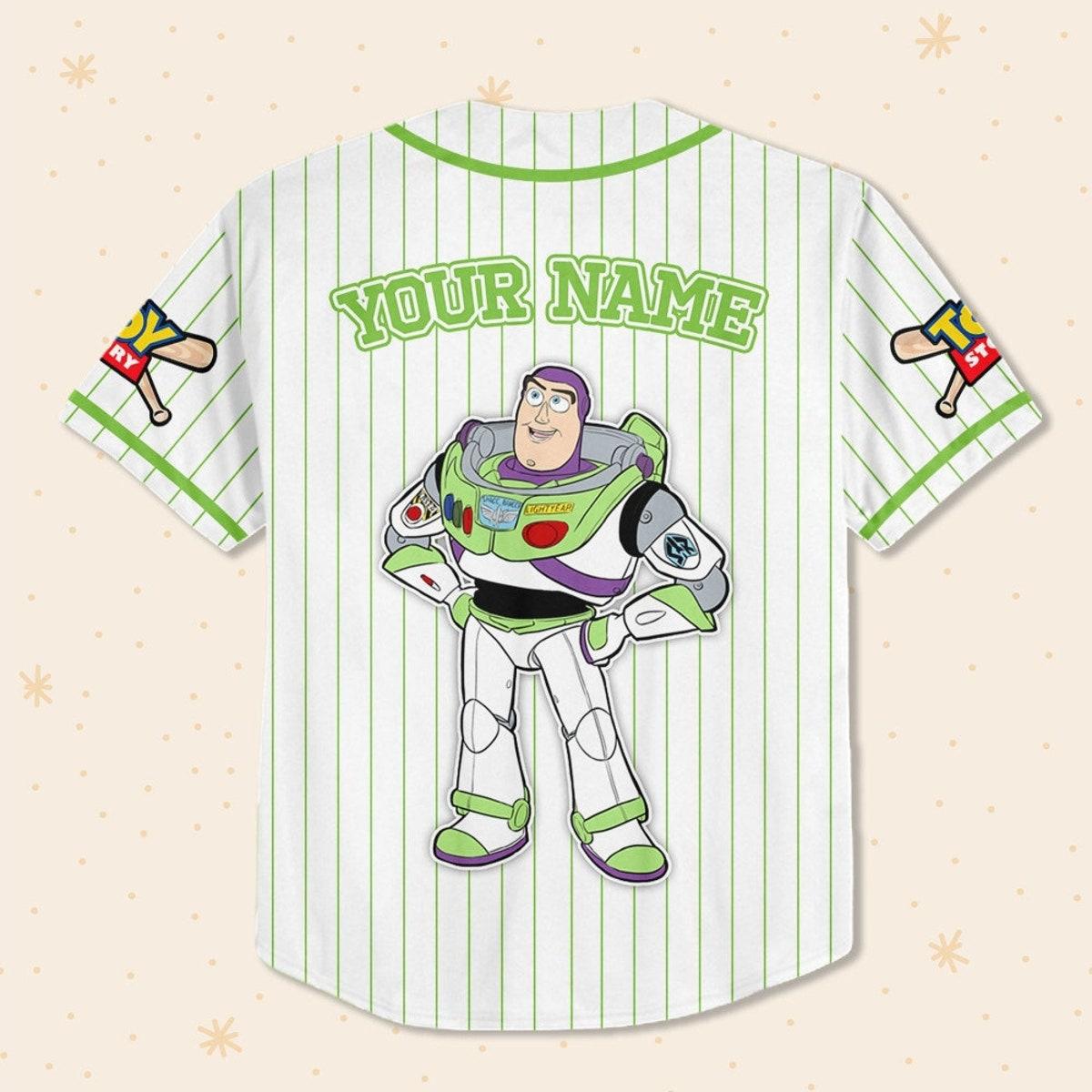 Custom Disney Toy Story Buzz Lightyear Baseball Jersey 3