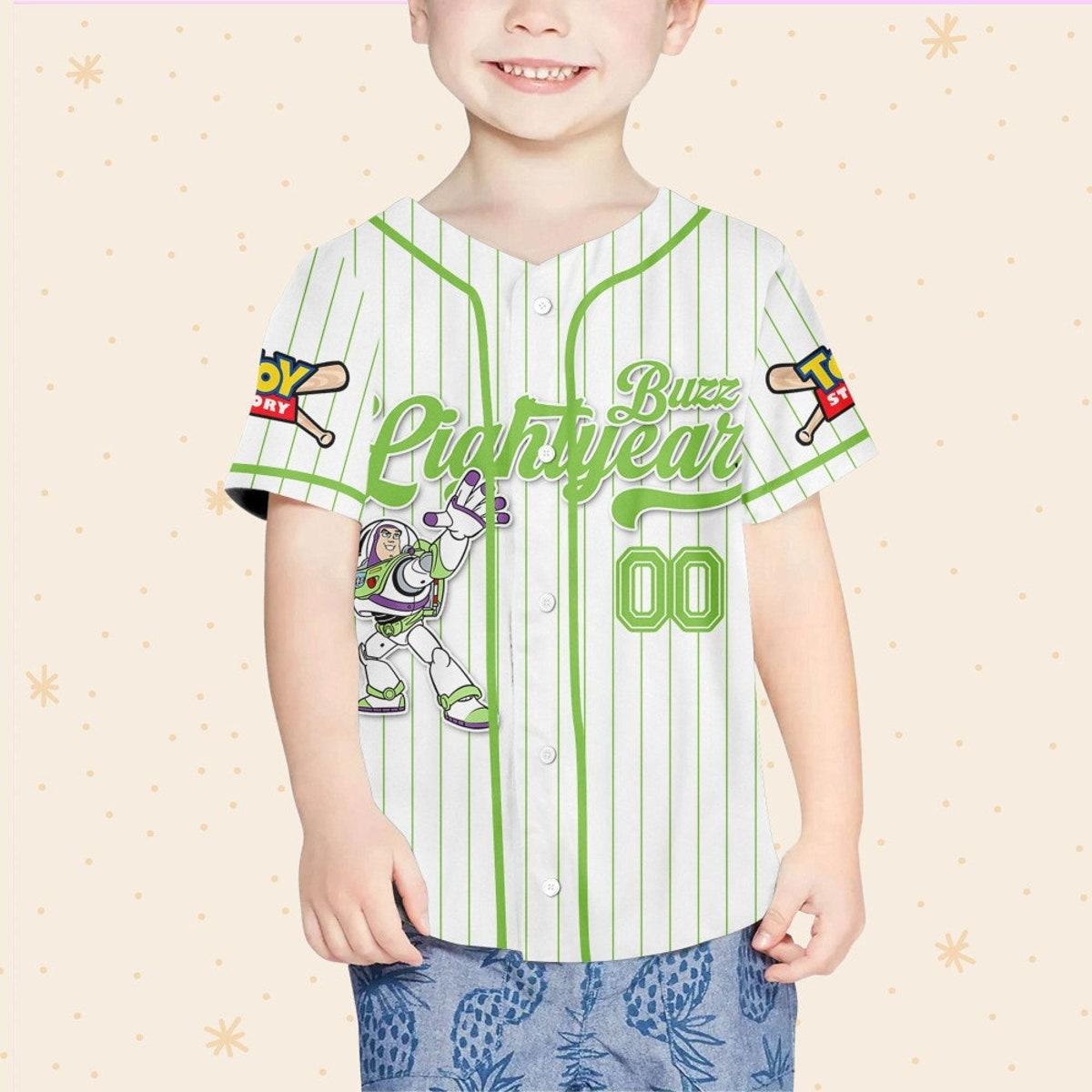 Custom Disney Toy Story Buzz Lightyear Baseball Jersey 4