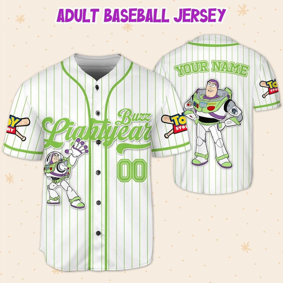 Custom Disney Toy Story Buzz Lightyear Baseball Jersey 5