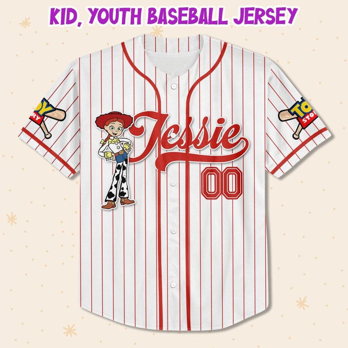 Custom Disney Toy Story Jessie Baseball Jersey 2