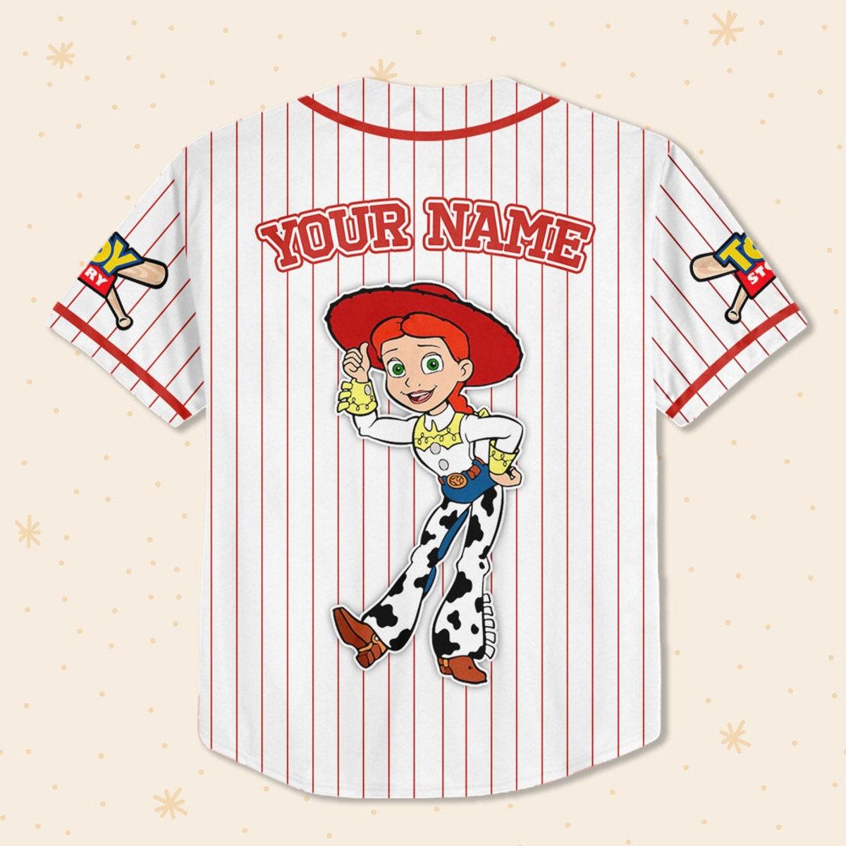 Custom Disney Toy Story Jessie Baseball Jersey 3