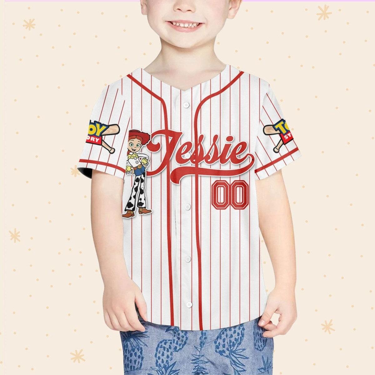 Custom Disney Toy Story Jessie Baseball Jersey 4