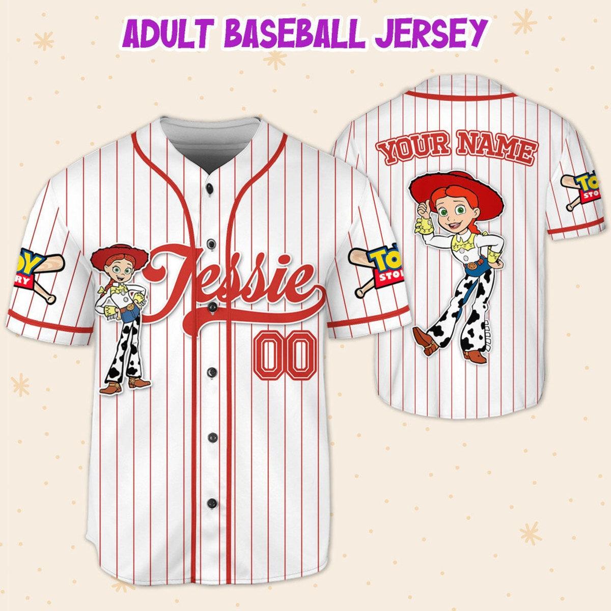 Custom Disney Toy Story Jessie Baseball Jersey 5