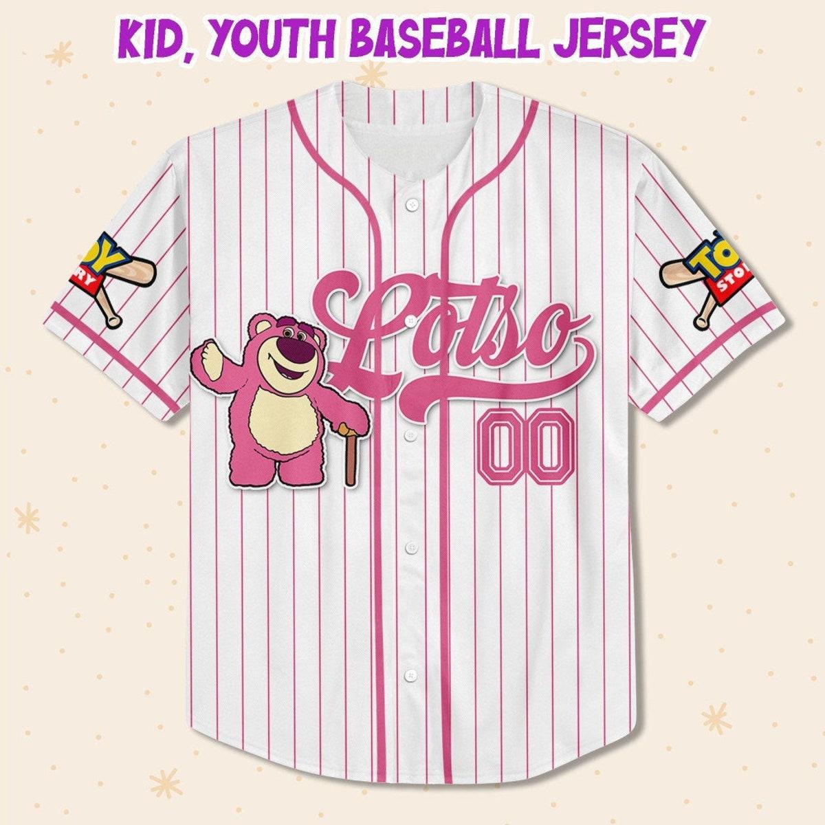 Custom Disney Toy Story Lotso Disney Baseball Jersey 2