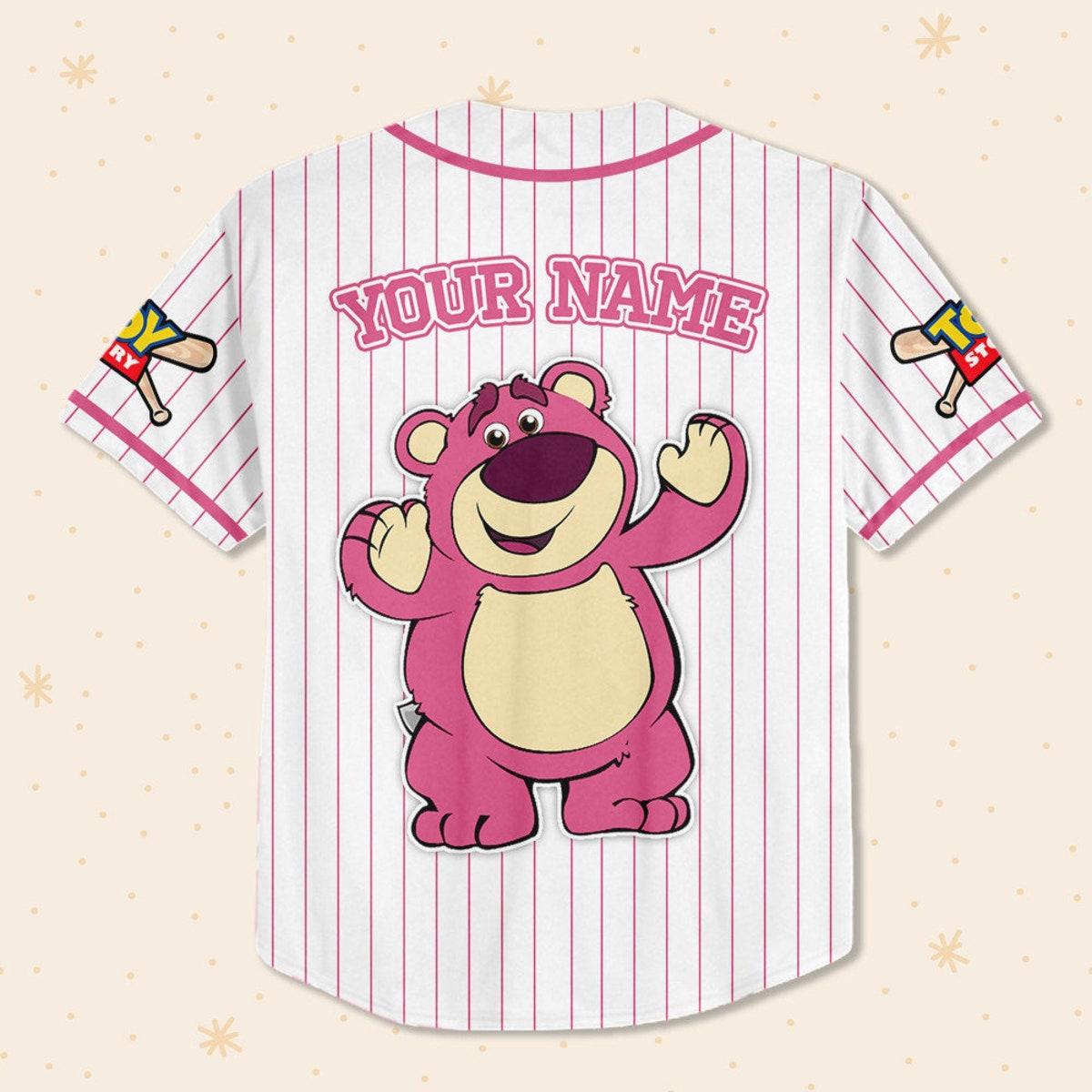 Custom Disney Toy Story Lotso Disney Baseball Jersey 3