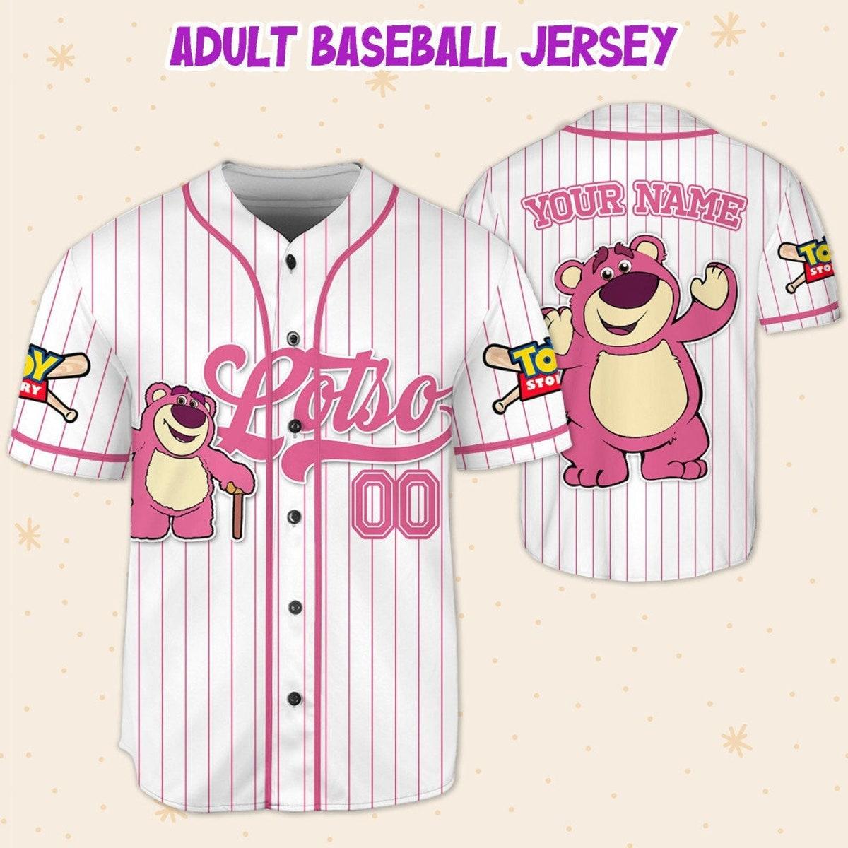 Custom Disney Toy Story Lotso Disney Baseball Jersey 5