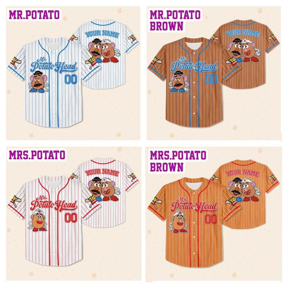 Custom Disney Toy Story Simple Collection Baseball Jersey 5