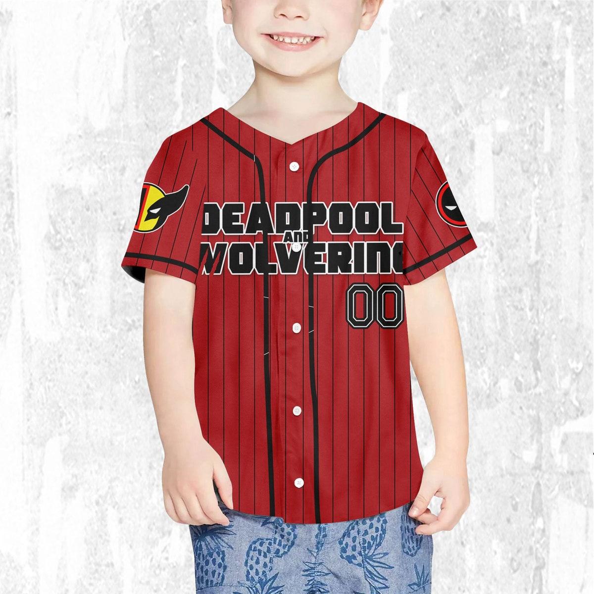 Custom Disney W And D Friendship Deadpool Baseball Jersey 7