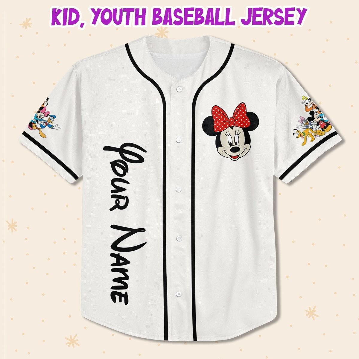 Custom Disneyland Disney Trip With Minnie Mouse 2024 Custom Baseball Jersey 2