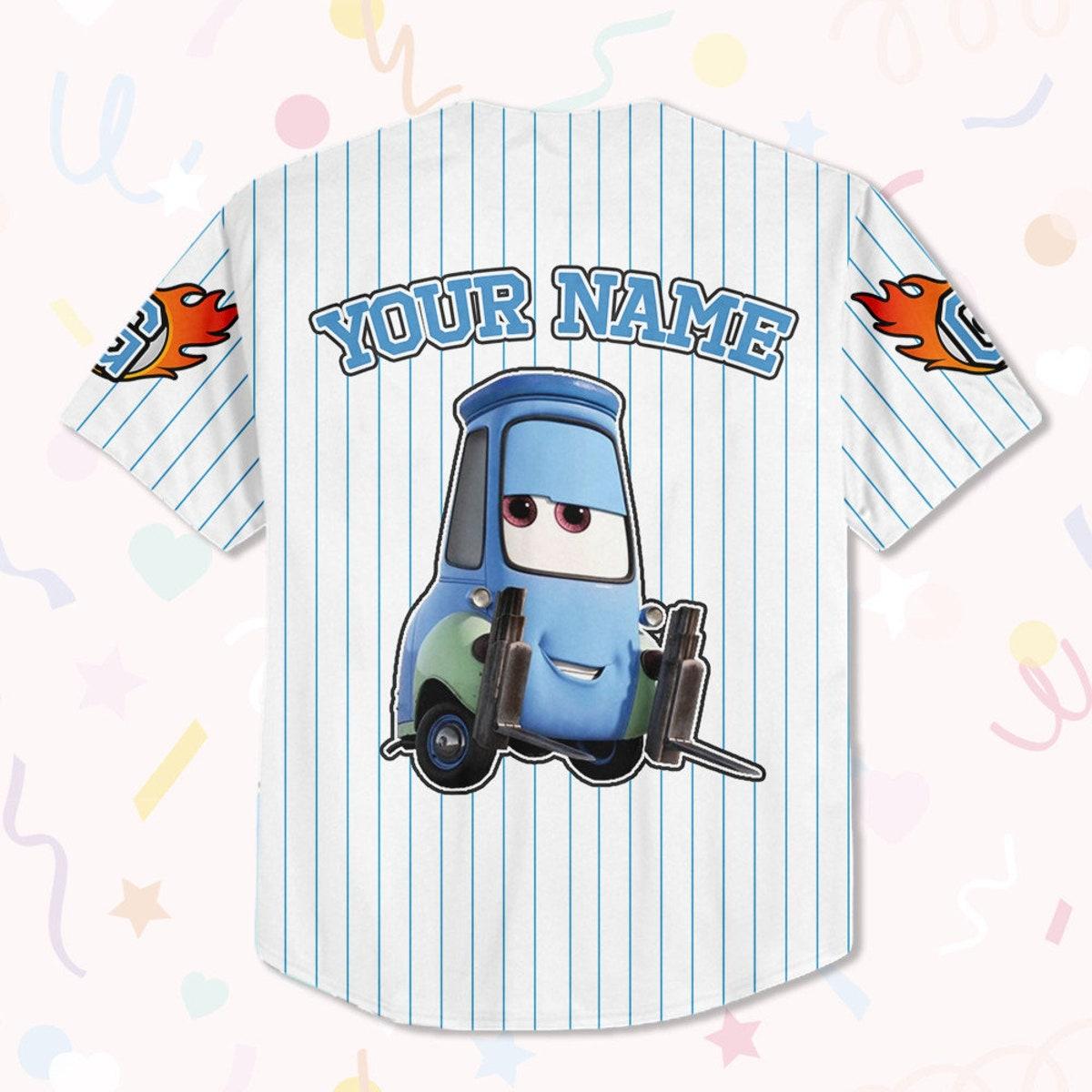 Custom Guido Blue Jersey Custom Text Baseball Jersey 3