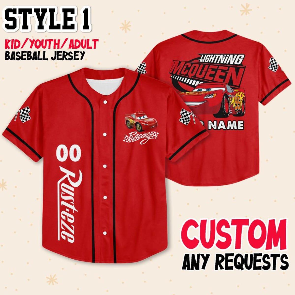 Custom Mcqueen Collection Choose Style Baseball Jersey 2