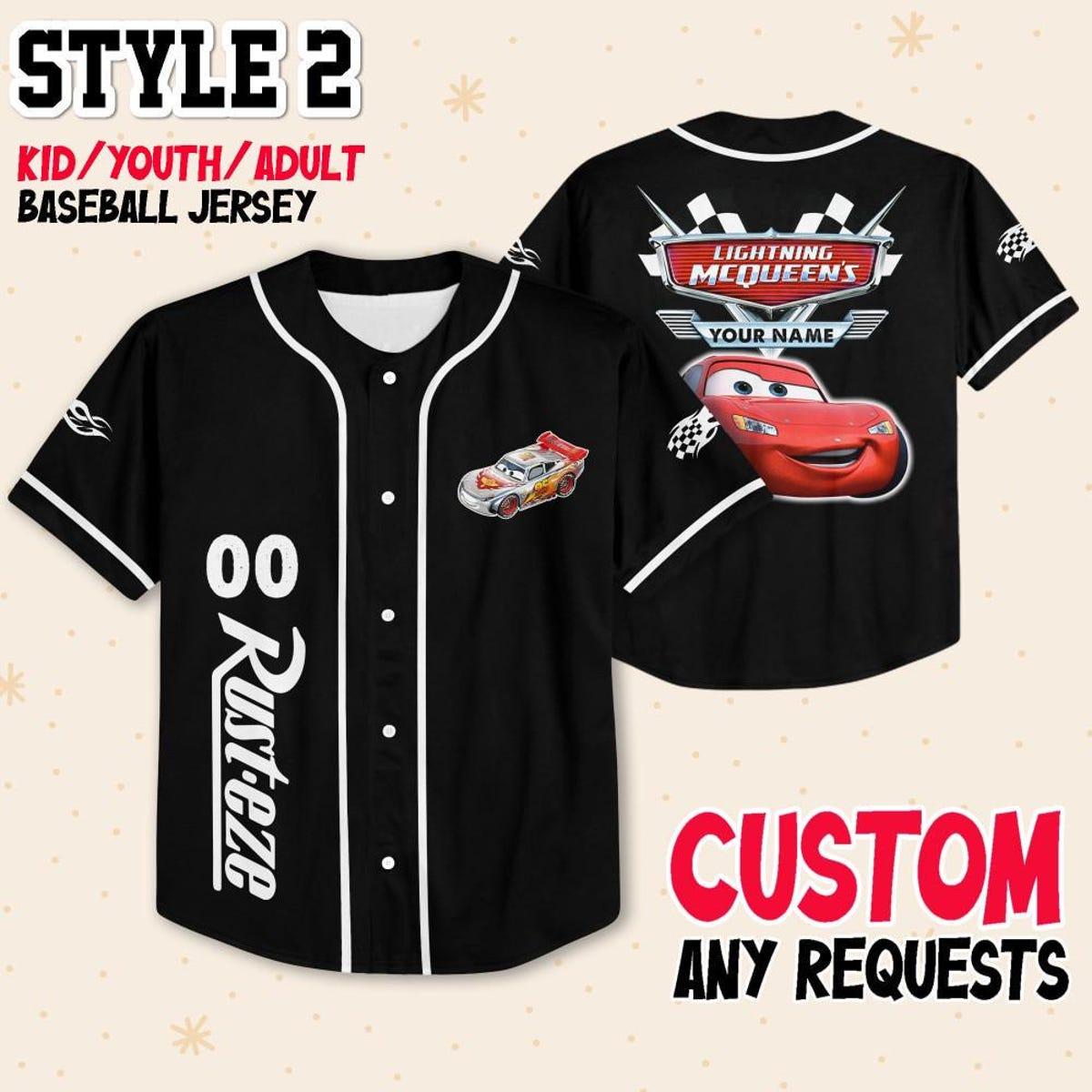 Custom Mcqueen Collection Choose Style Baseball Jersey 3