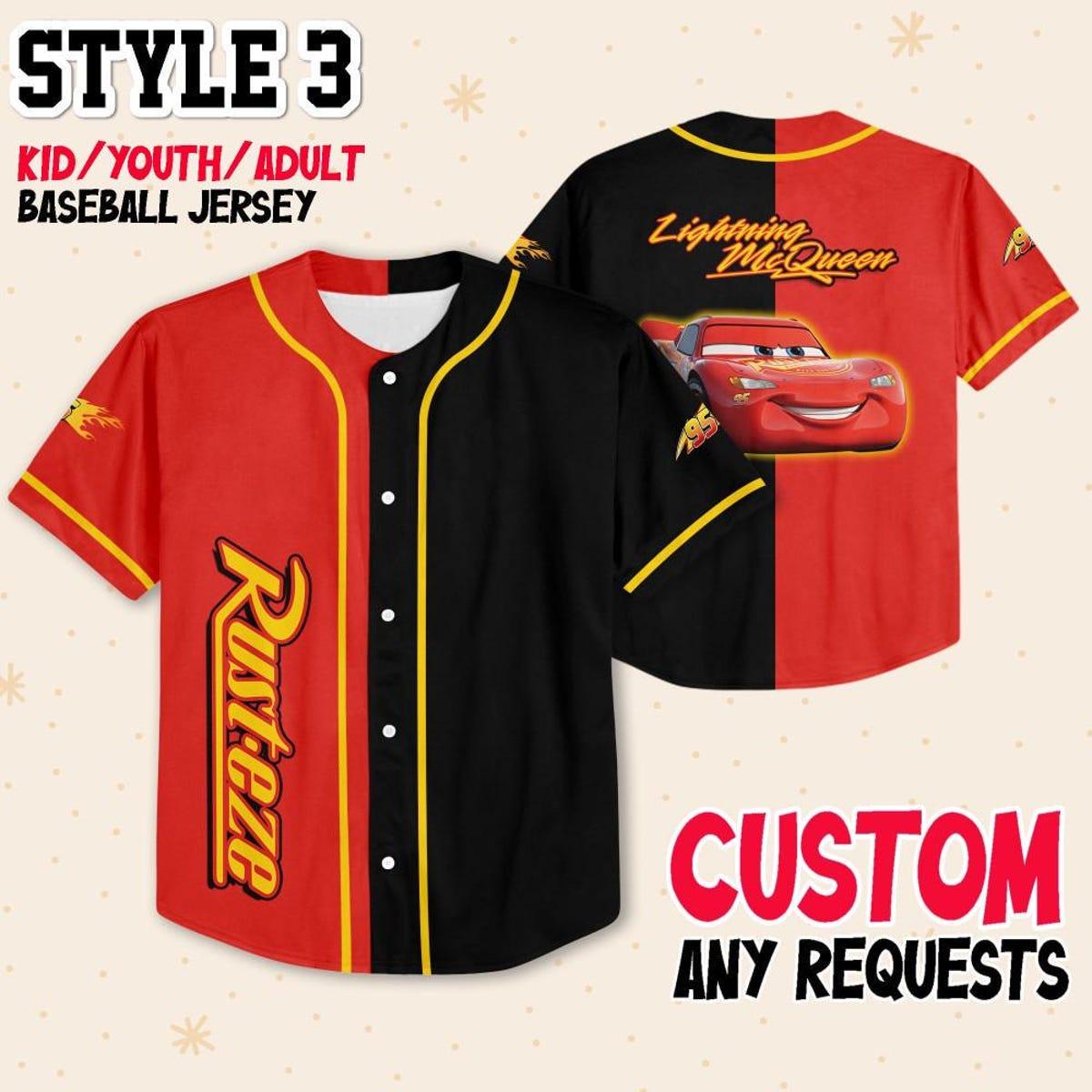 Custom Mcqueen Collection Choose Style Baseball Jersey 4