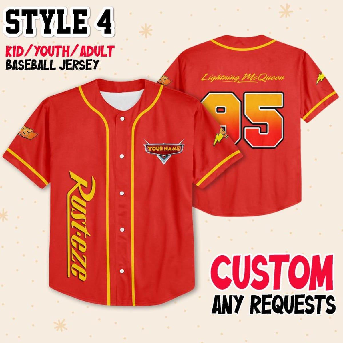 Custom Mcqueen Collection Choose Style Baseball Jersey 5