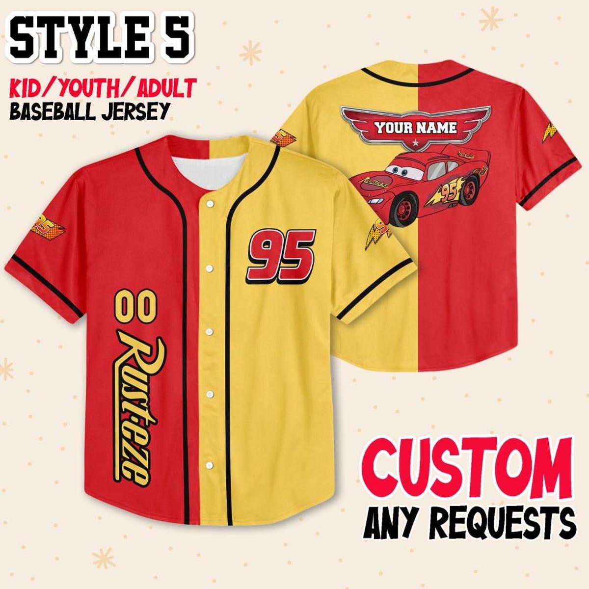 Custom Mcqueen Collection Choose Style Baseball Jersey 6