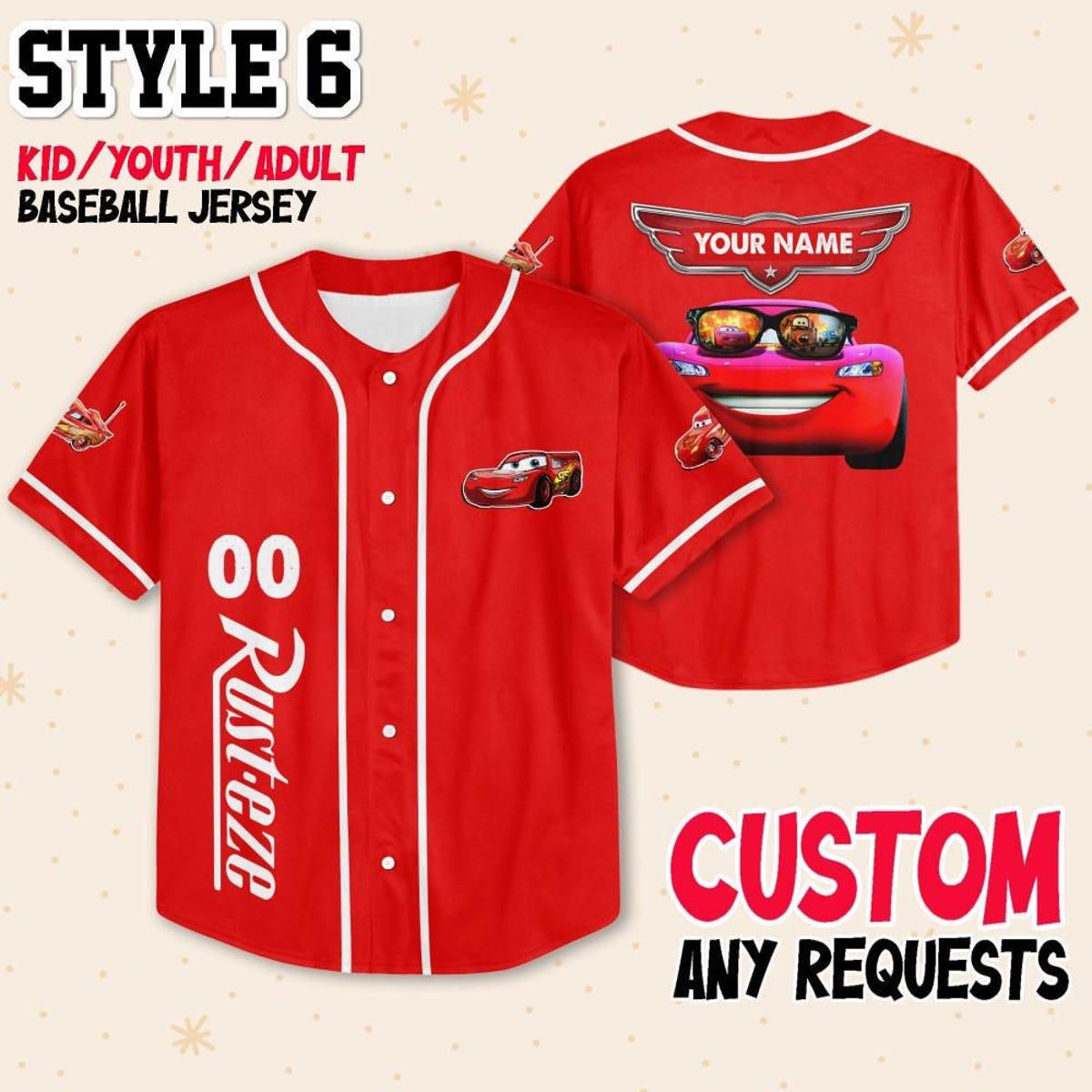 Custom Mcqueen Collection Choose Style Baseball Jersey 7