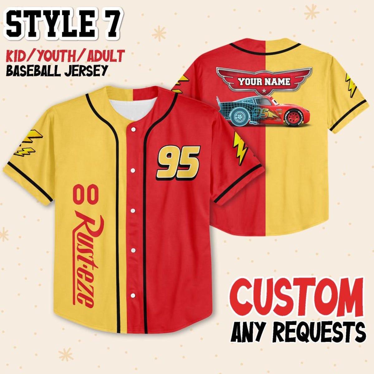 Custom Mcqueen Collection Choose Style Baseball Jersey 8