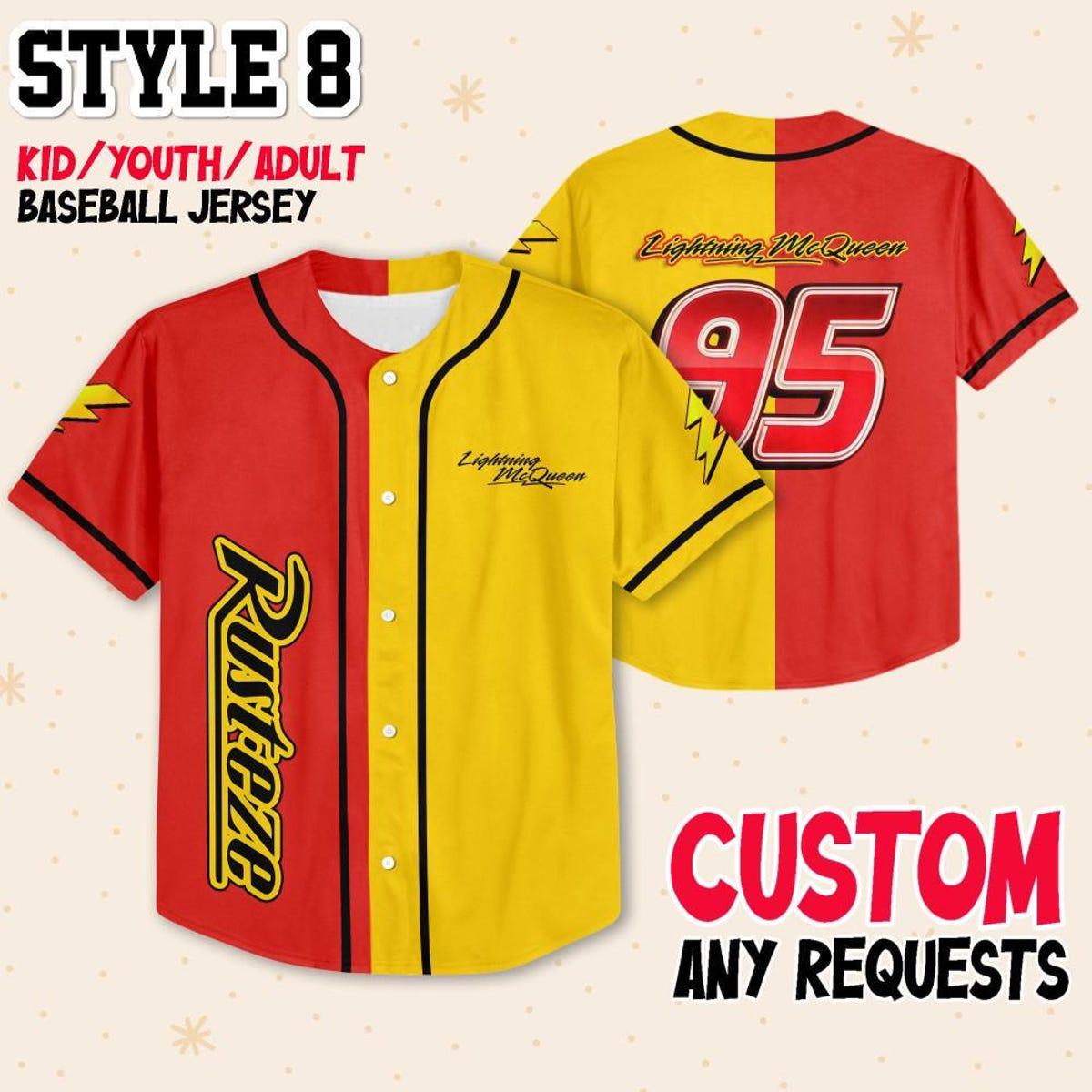 Custom Mcqueen Collection Choose Style Baseball Jersey 9