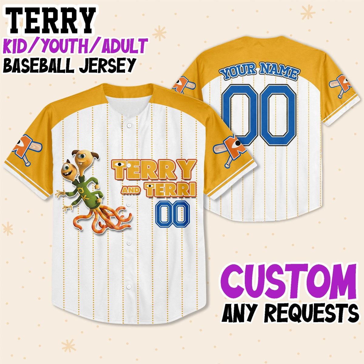 Custom Monster University Collection Baseball Jersey 5