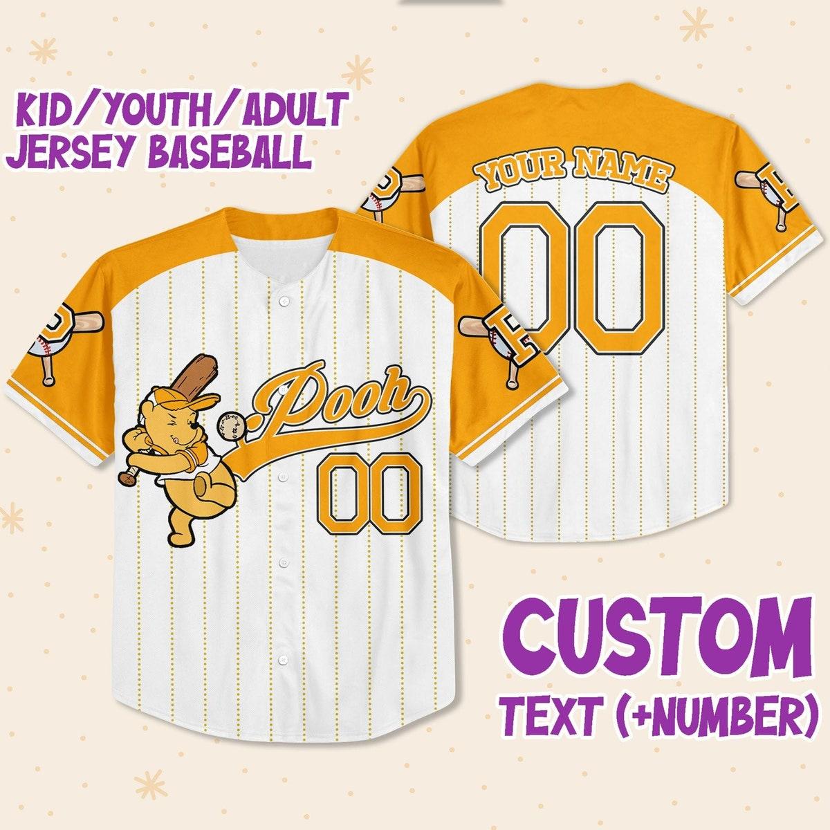 Custom Name Disney Game Day Baseball Jersey 1