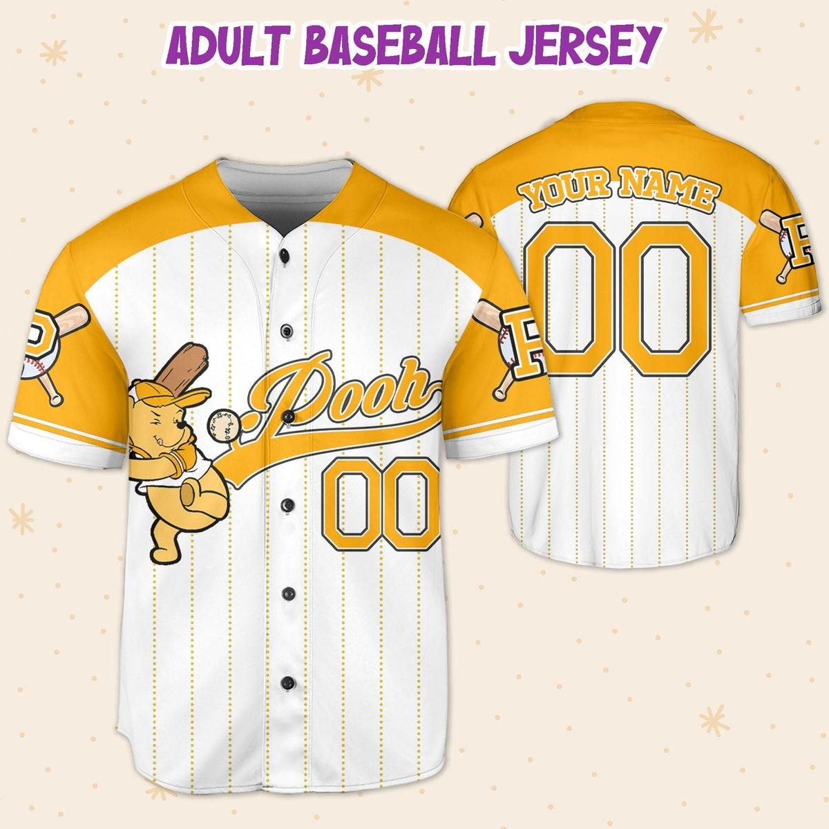 Custom Name Disney Game Day Baseball Jersey 5