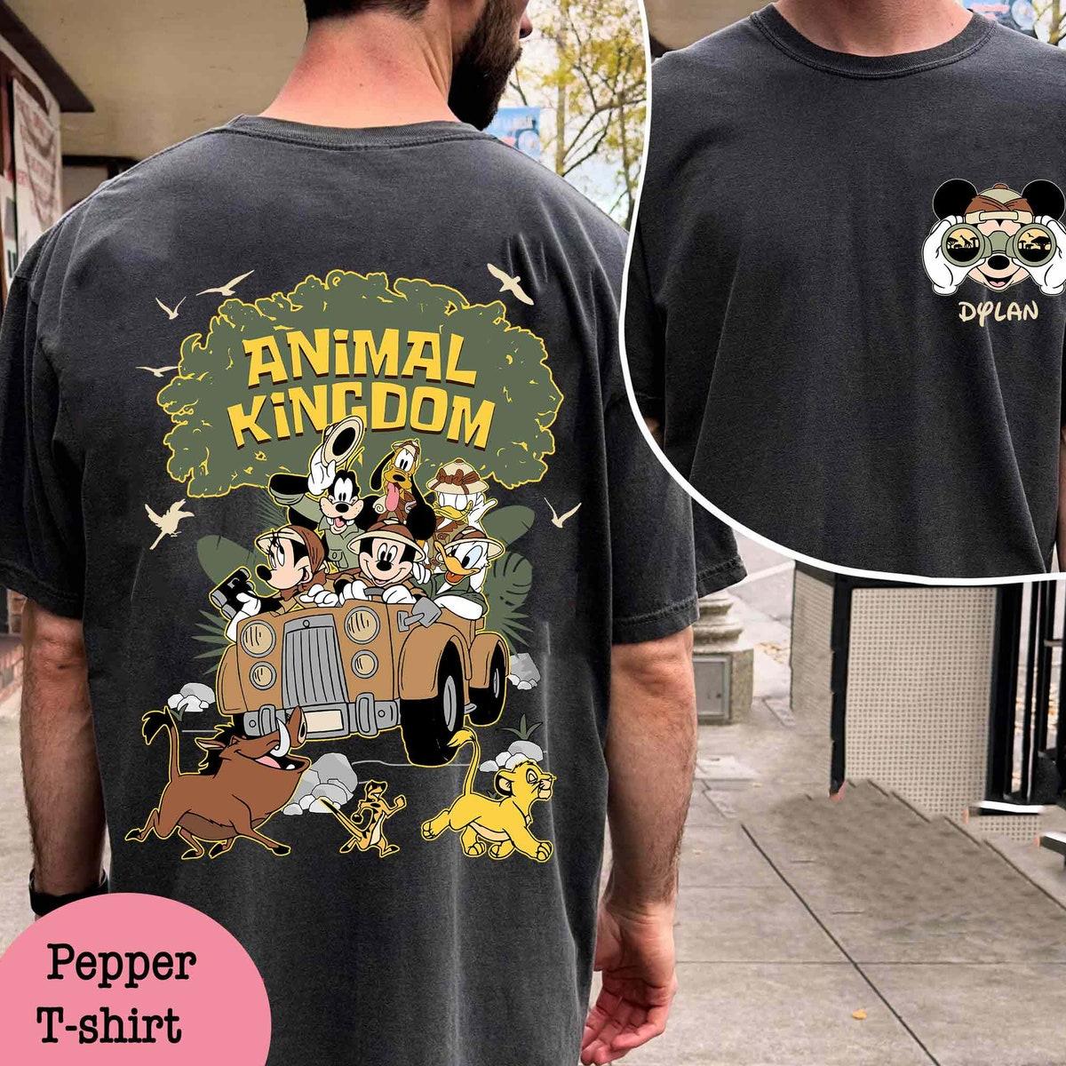 Custom Name Mickey And Friends The Lion King Animal Kingdom Shirt 1