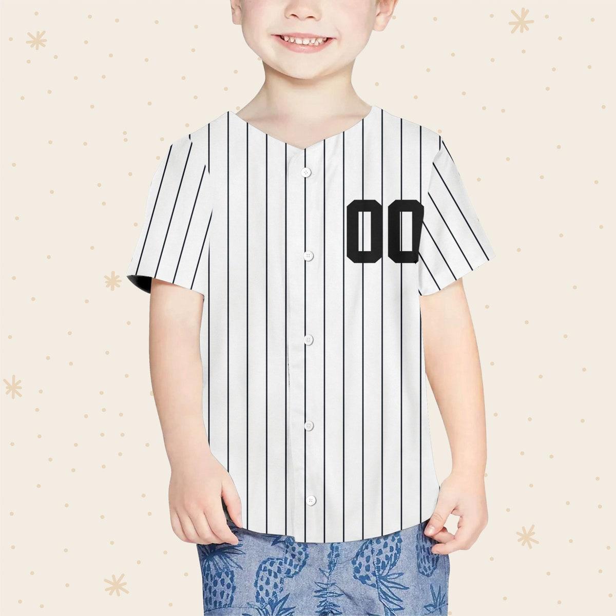 Custom Pinstripe Baseball Jersey Sports Team Baseball Jersey 4