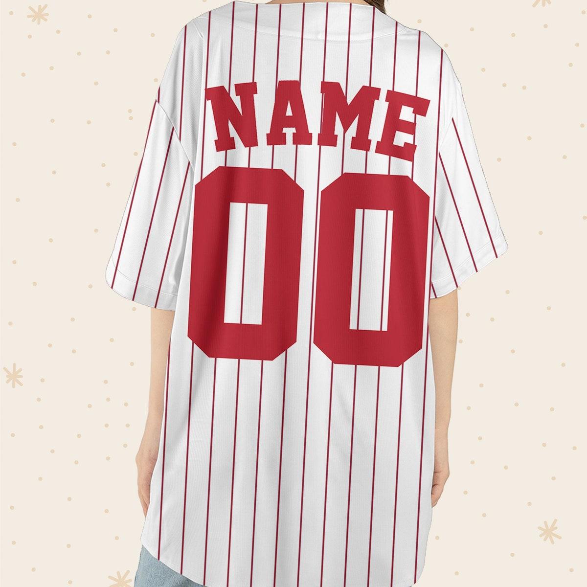 Custom Pinstripe Baseball Jersey Sports Team Baseball Jersey 5