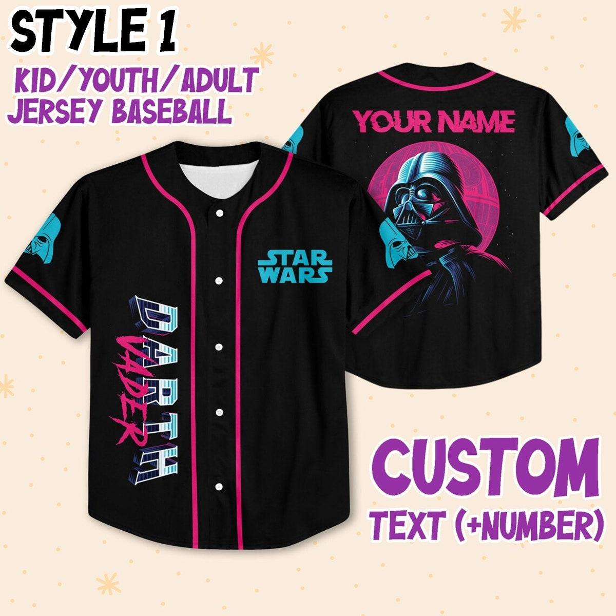 Custom Star Wars Disney Baseball Jersey 2