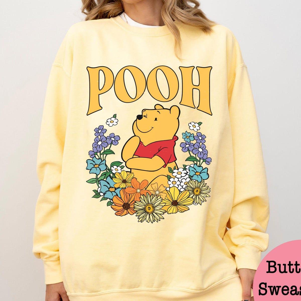 Custom Vintage 70s Floral Disney Winnie The Pooh Personalized Shirt 5