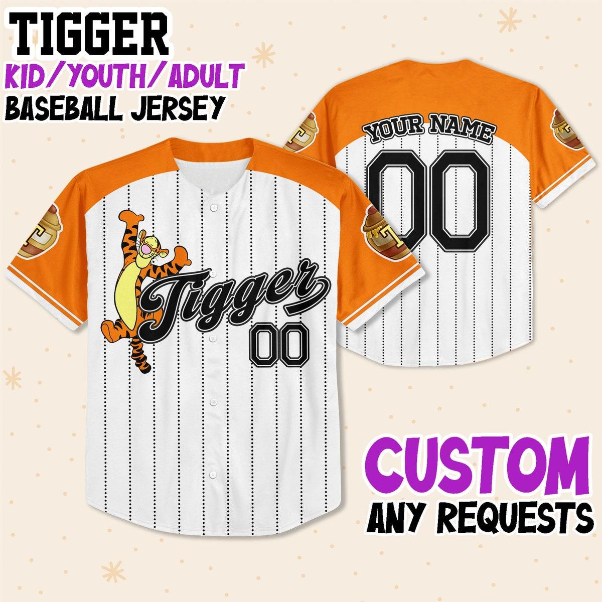 Custom Winnie The Pooh Collection Baseball Jersey 3