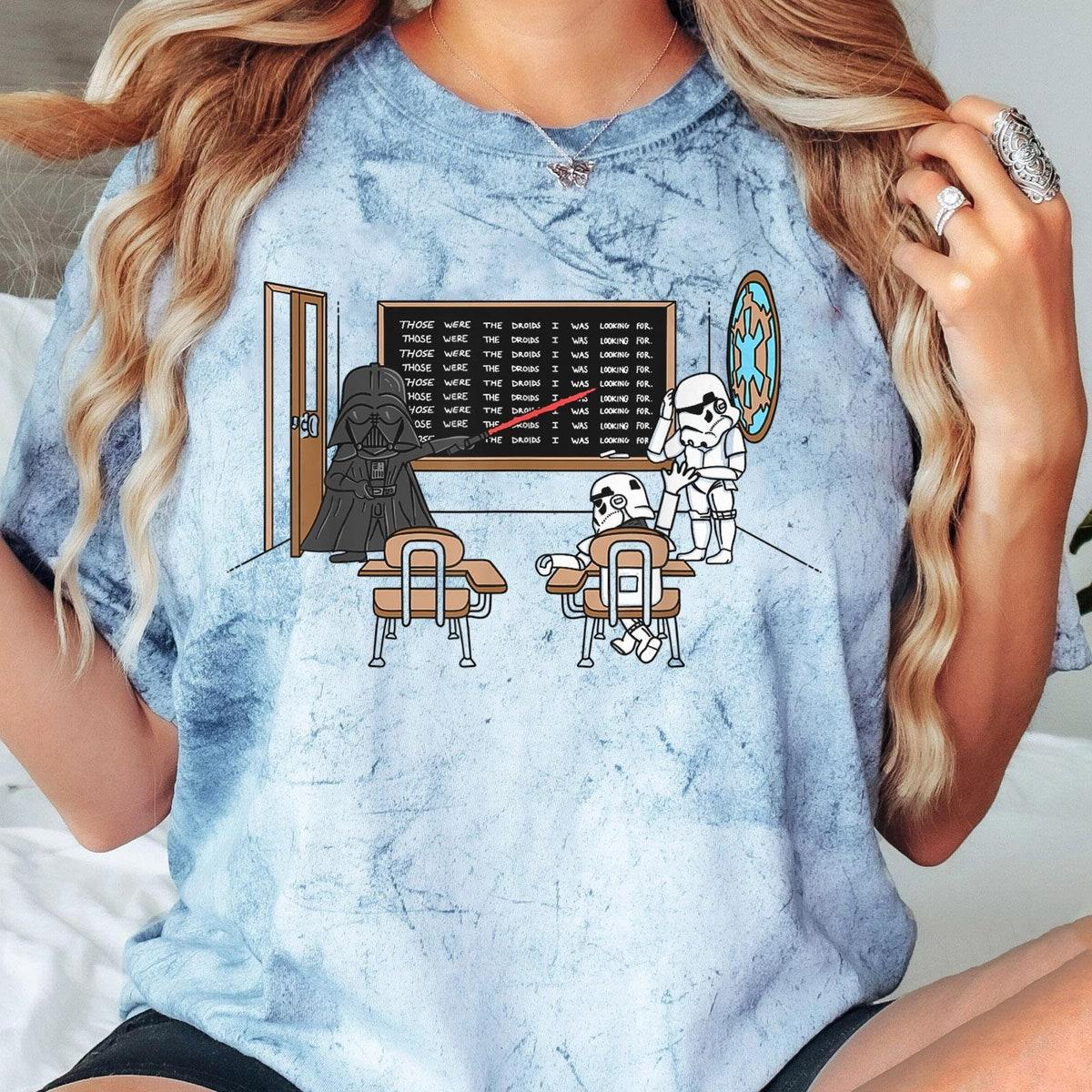 Darth Vader Those Were The Droids Classroom Doodle Blast Shirt 5