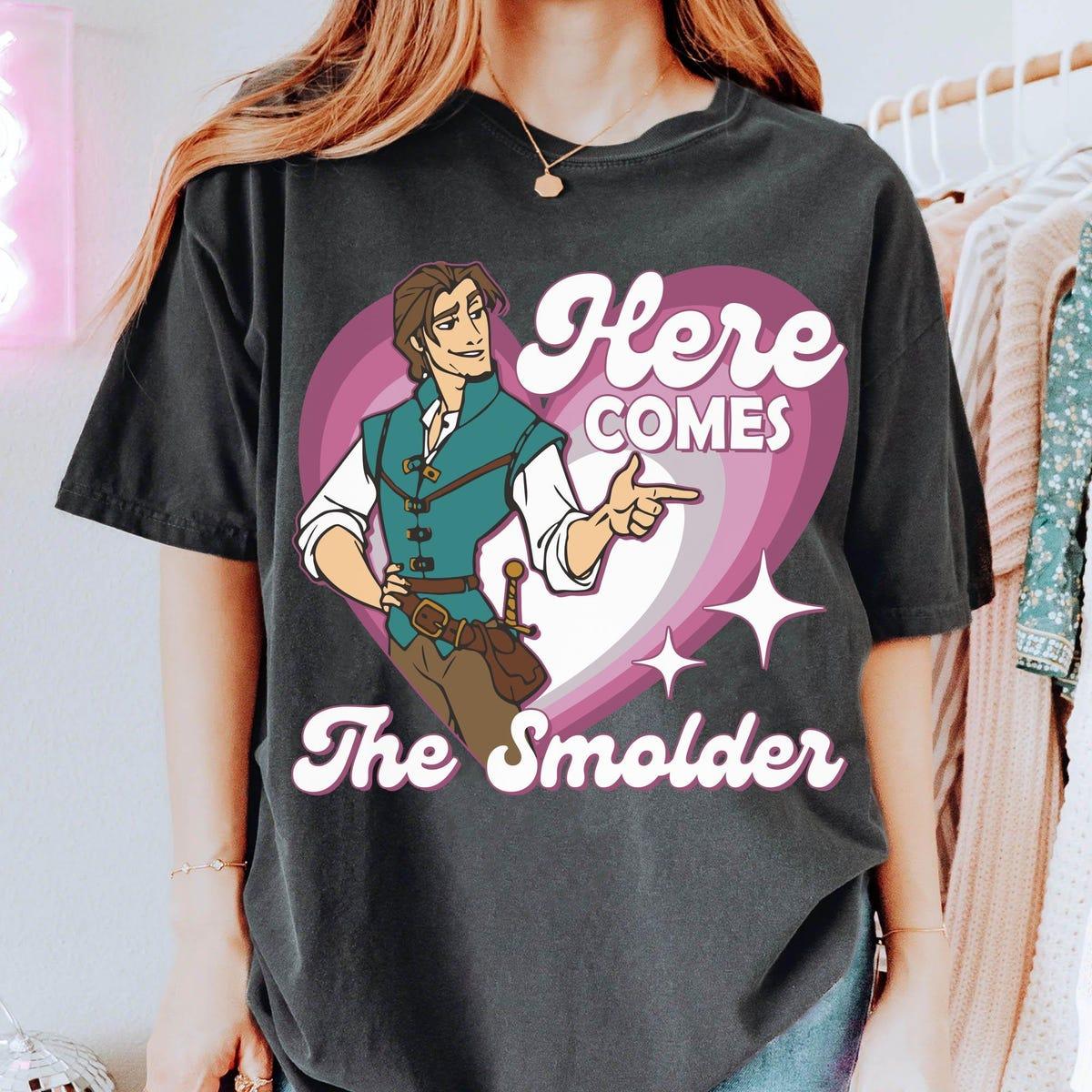 Disney Here Comes The Smolder Tangled Flynn Rider Shirt 1