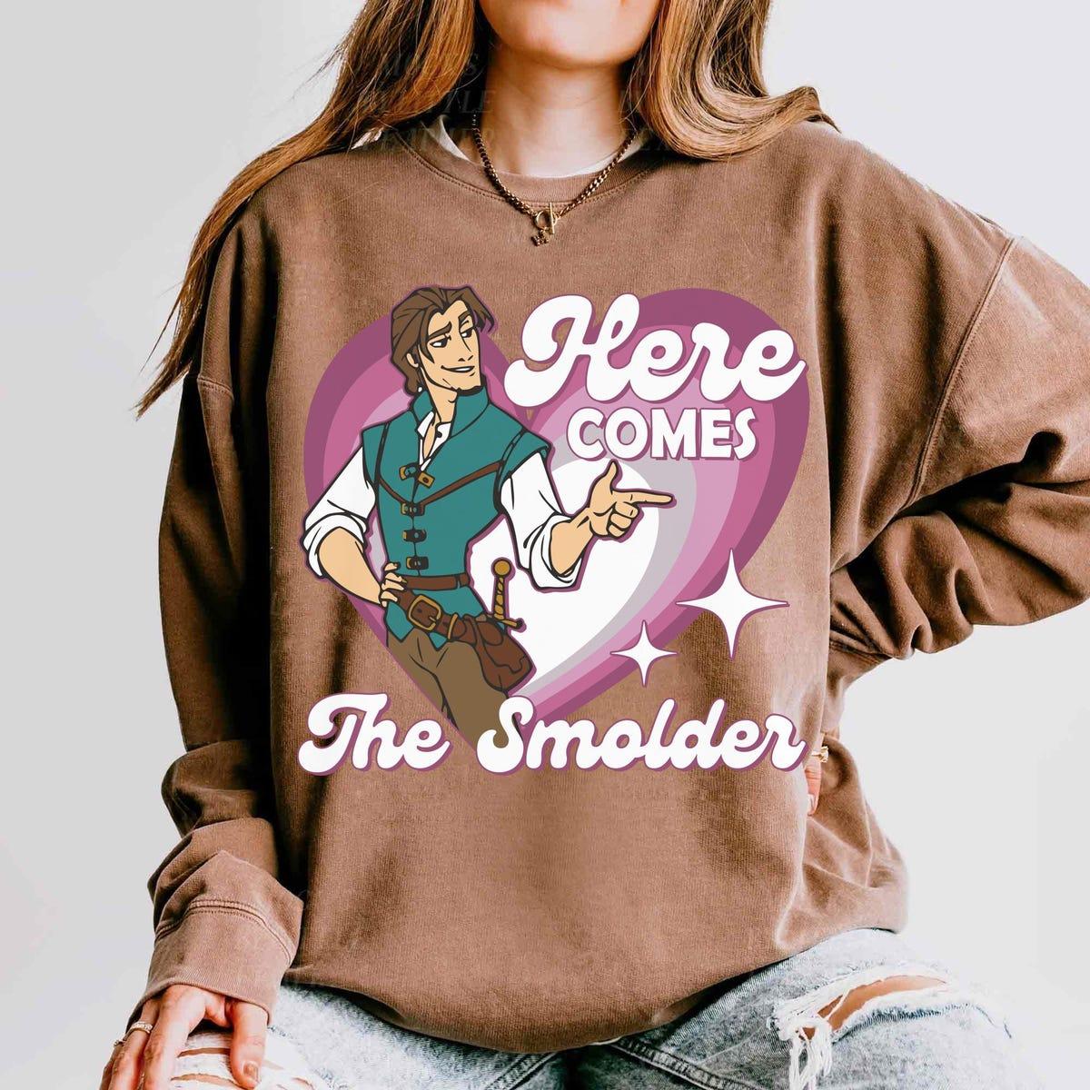 Disney Here Comes The Smolder Tangled Flynn Rider Shirt 3