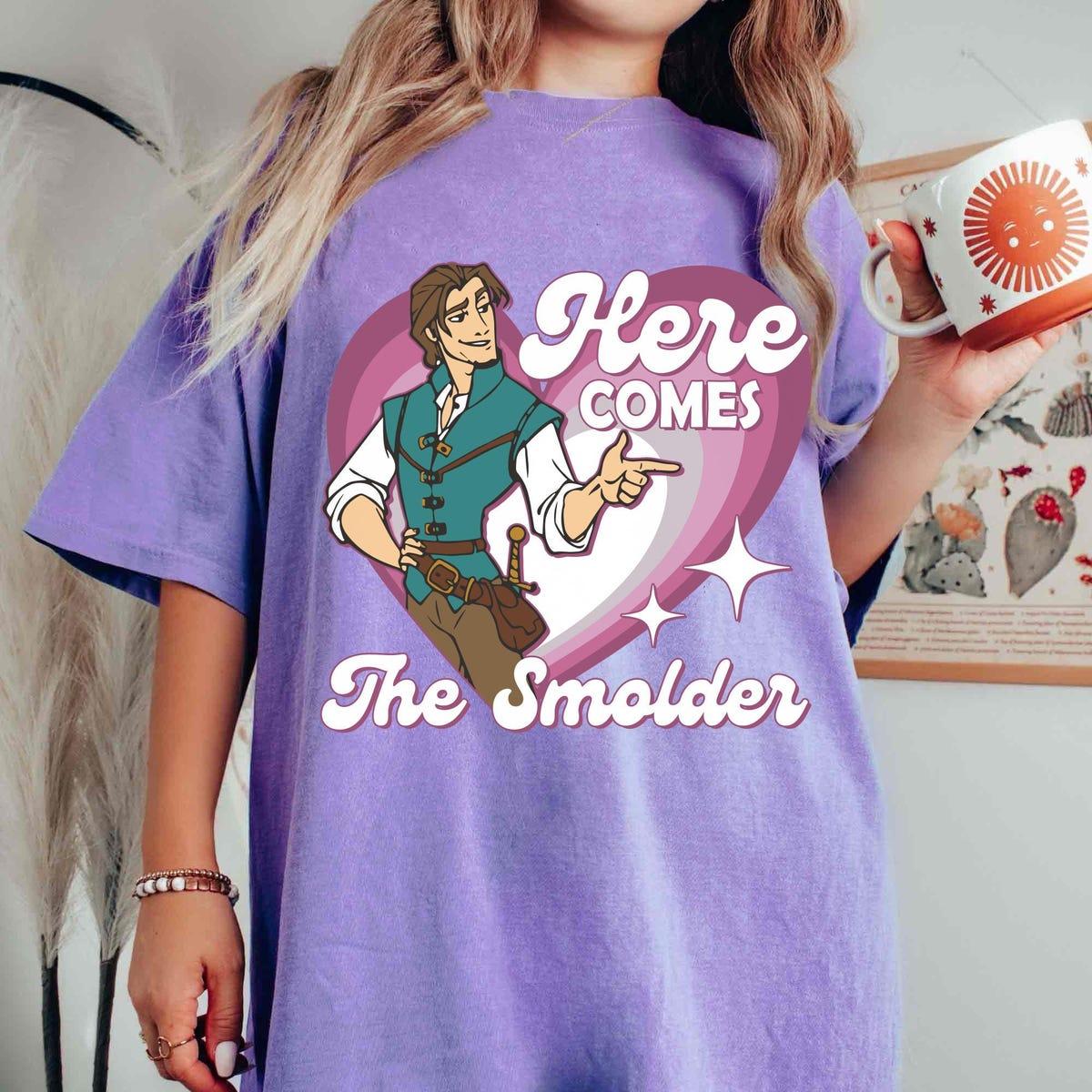 Disney Here Comes The Smolder Tangled Flynn Rider Shirt 4