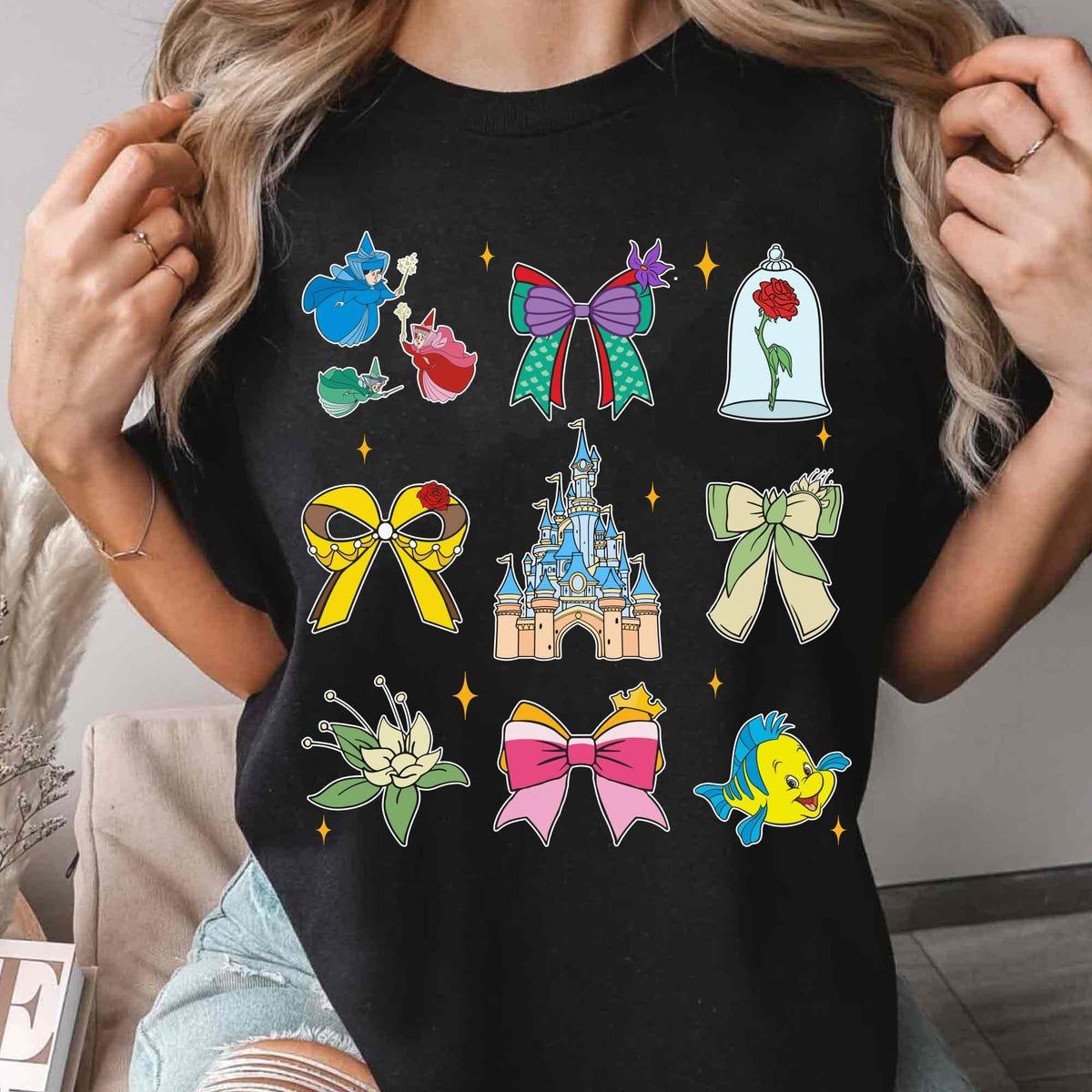 Disney Princess Things Fairy Godmother Enchanted Rose Castle Flounder Shirt 2