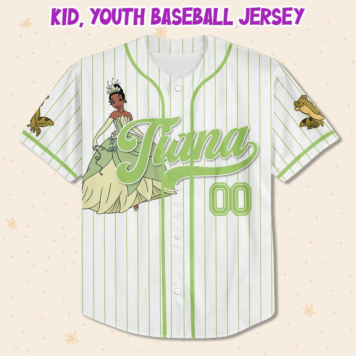 Disney Princess Tiana Princess And The Frog Simple Custom Baseball Jersey 2